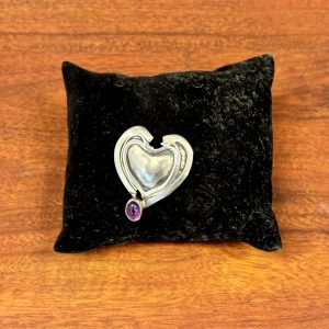 Marcia Pepe - Amethyst Silver Pin