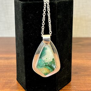Marcia Pepe - Parrot Wings Peace Stone Silver Necklace