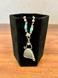 Marcia Pepe - Rainbow Calsilica Silver Necklace