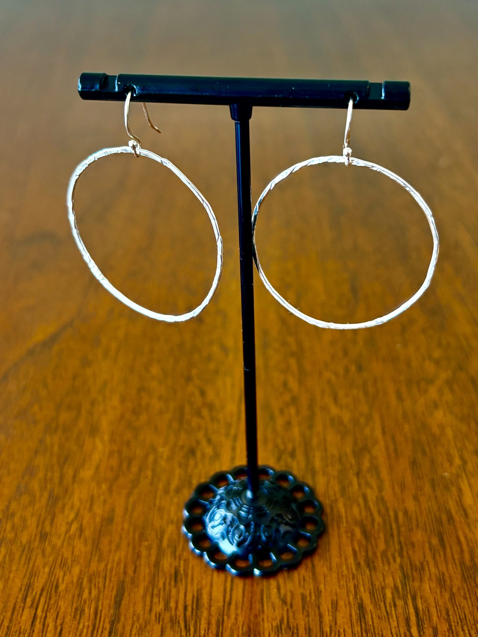 Silver Hoop Earrings - Marcia Pepe