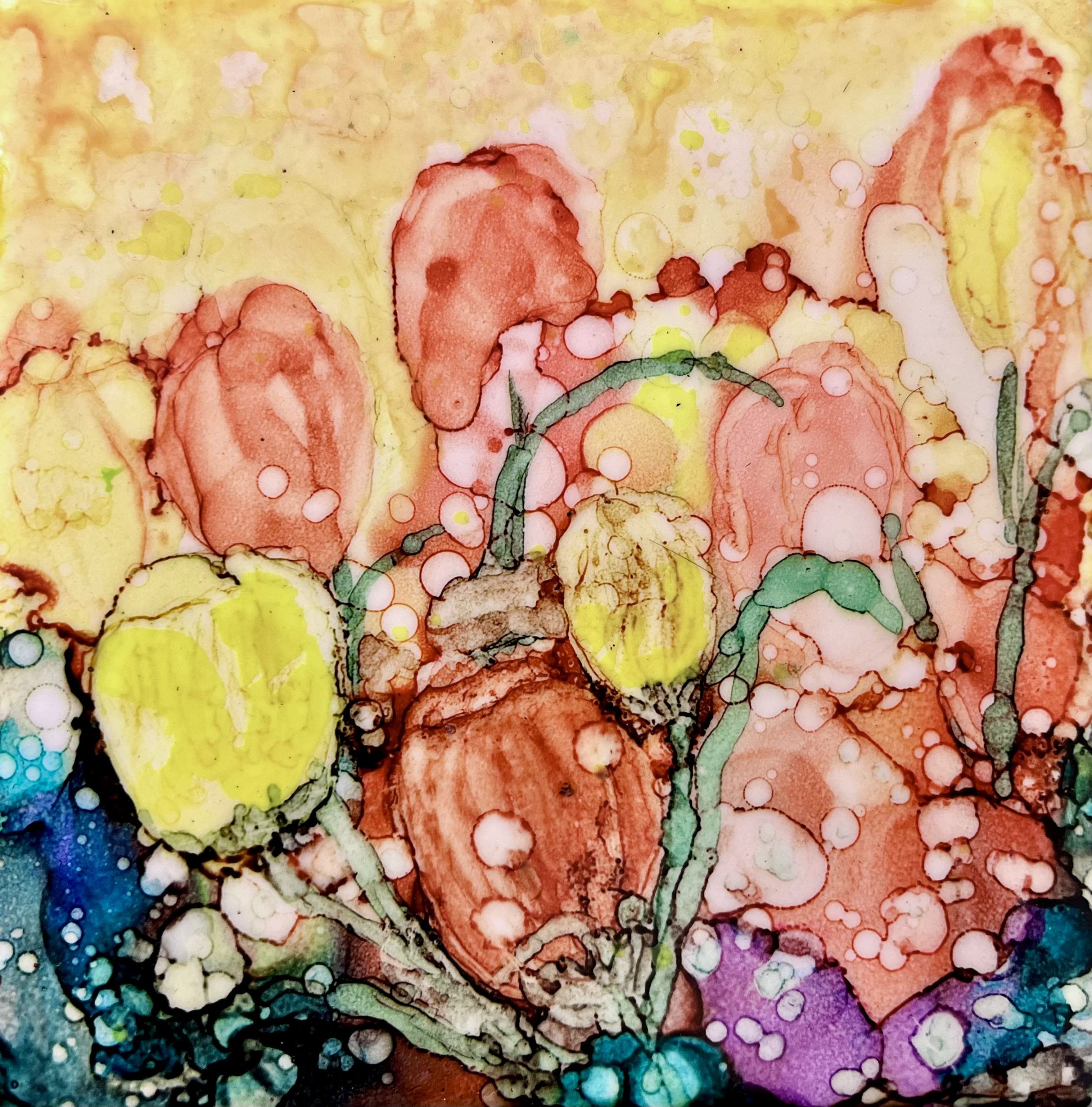 Tulips - Tile - Jane Brennan