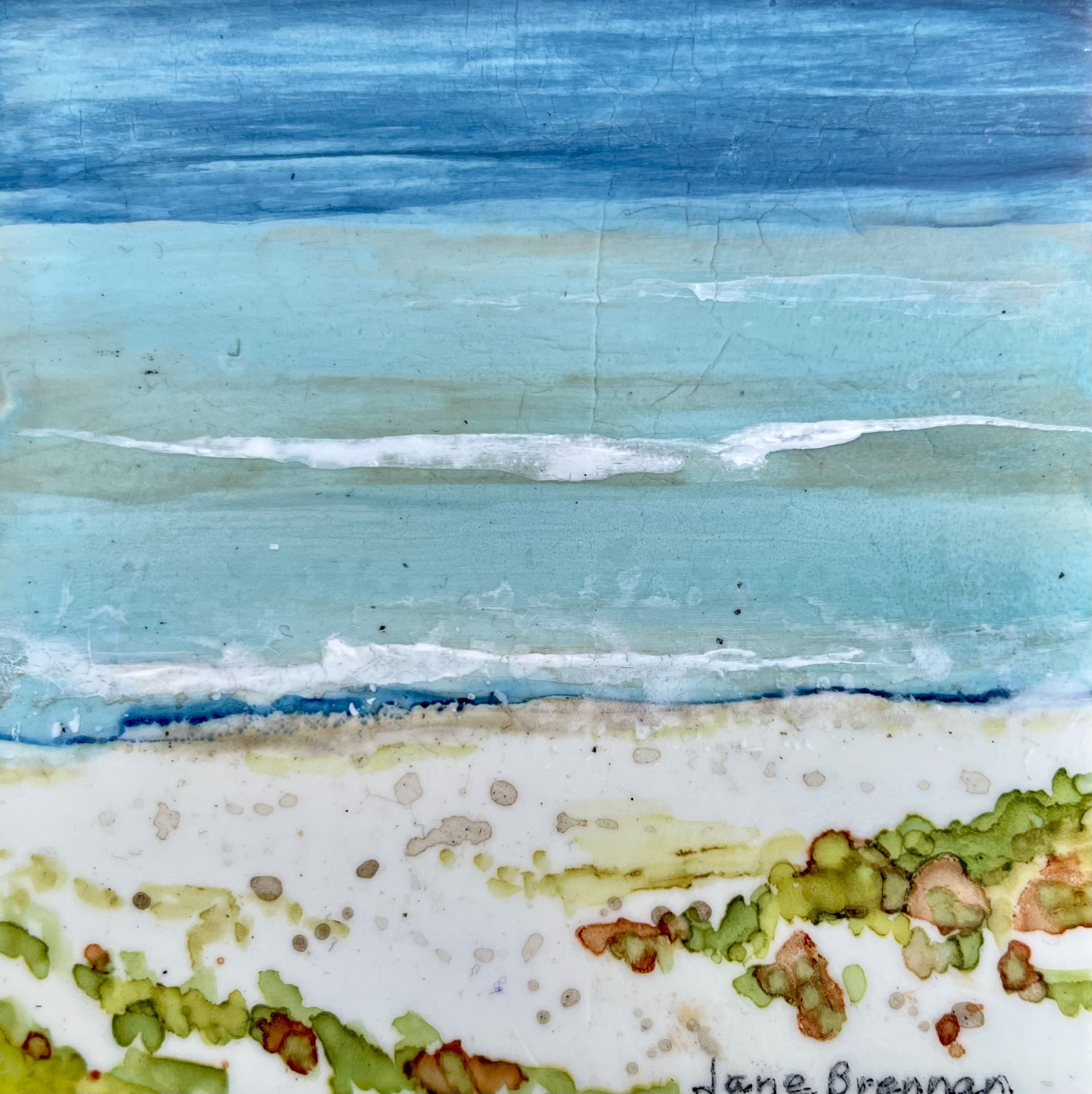 At the Beach #4 - Tile - Jane Brennan