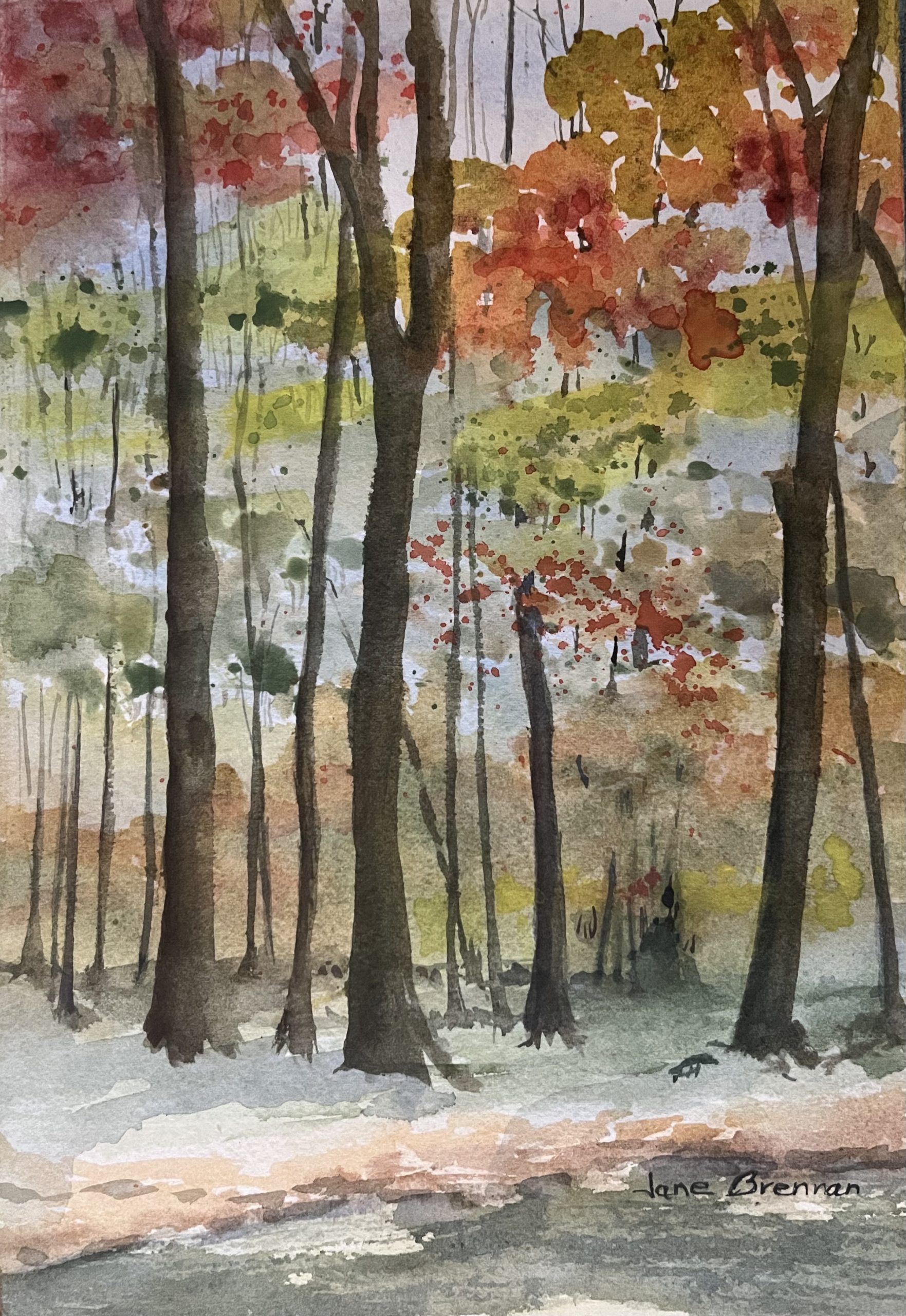 Autumn Path - Jane Brennan