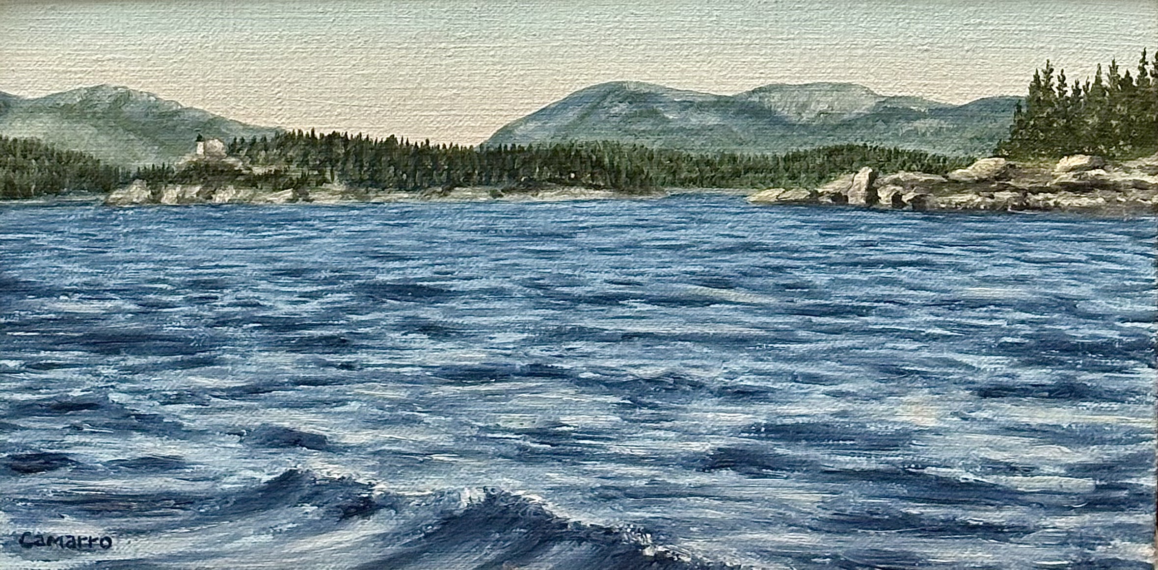 Cadillac Mountain from The Great Harbor - Paul Camarro