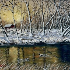 Farm at Winter - William Lungren