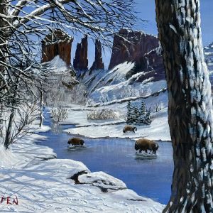 Winter Bison - William Lungren