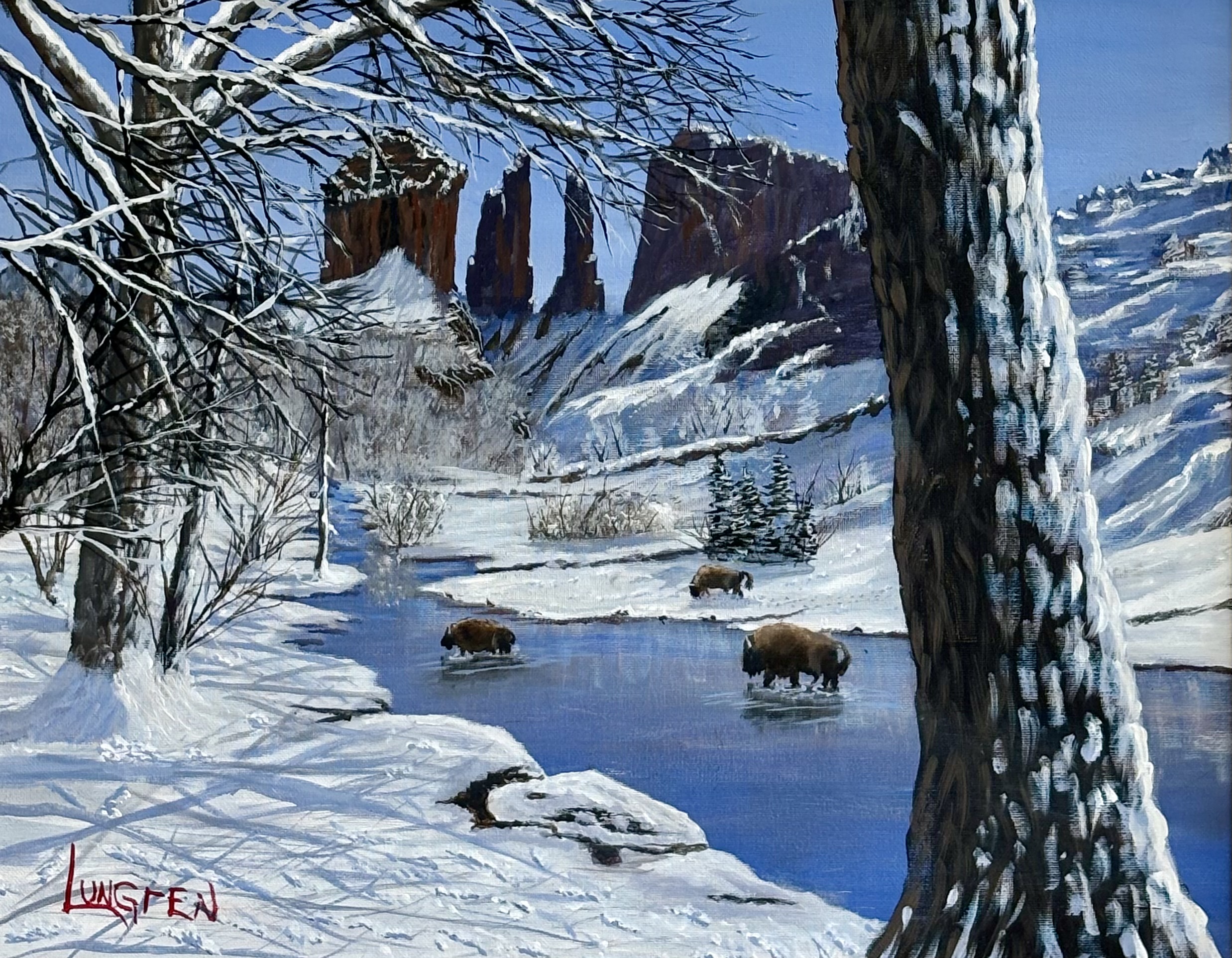 Winter Bison - William Lungren